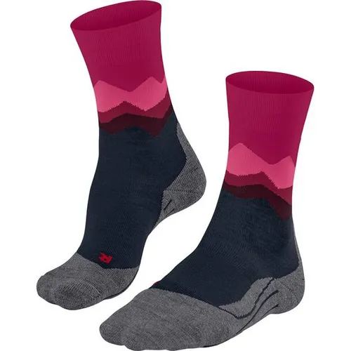 Falke TK2 Explore Damen Trekking Socken space blue (35-36) - Sportliche Damen Trekking Socken mit 3-Lagen-Konstruktion für optimale Feuchtigkeitsregulierung und Komfort. Ideal für Wanderungen und Trekkingtouren, mit thermoregulierender Merinowollmischung und femininer Passform.