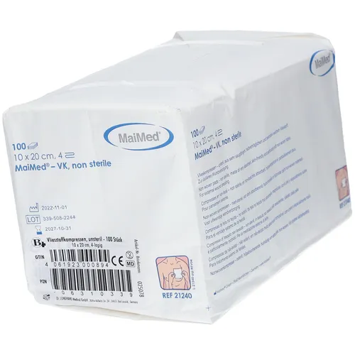 Brinkmann Vliesstoffkompresse unsteril 10 x 20 cm 4-fach