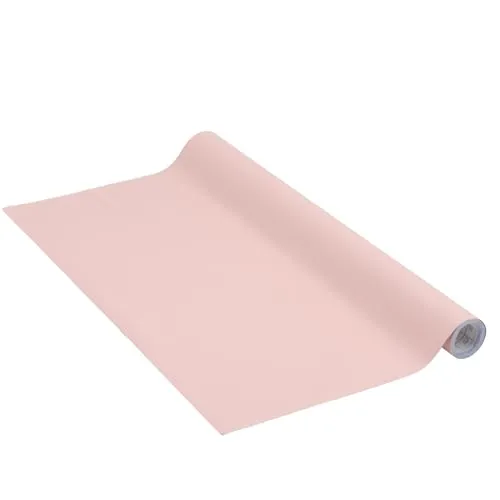 Venilia Klebefolie Uni Matt Puderrosa Dekofolie Möbelfolie Tapeten selbstklebende Folie, PVC, ohne Phthalate, rosa, 45cm x 2m, 160µm (Stärke: 0,16mm), 54353