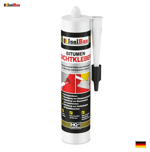 Bitumenkleber 310ml Dachdichtstoff Bitumen Dichtmasse Schindelkleber schwarz