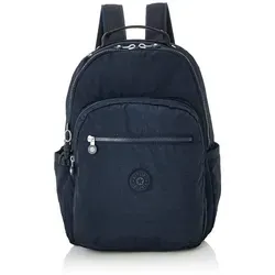 Kipling Basic Seoul Rucksack 44 cm mit Laptopfach - Blau - Schulrucksäcke mit 27L Fassungsvermögen, wasserabweisend und ideal für Schule und Alltag. Der Rucksack bietet ein spezielles Laptopfach und sorgt für Ordnung und Stil.