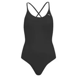 PUMA Damen V-hals Crossback Zwempak One Piece Swimsuit - Wettkampf-Badeanzüge für Damen, chlorbeständig und aus Recyclingmaterialien, bietet abnehmbare Cups und verstellbare Träger für perfekten Halt.