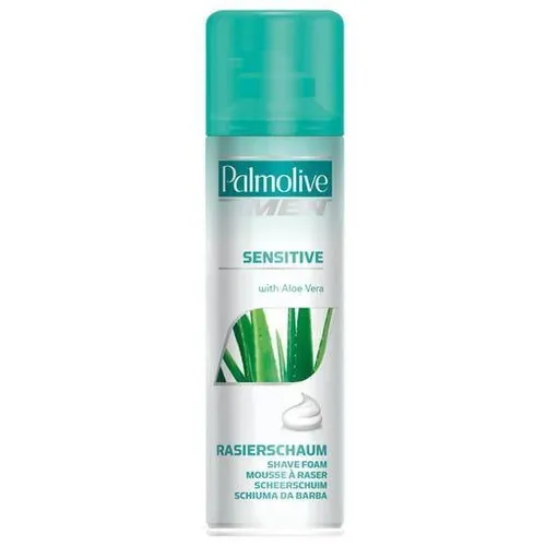 Palmolive Men Rasierschaum Sensitive 300 ml - Dose - Rasur- & Bartpflege: Zarter Schaum mit Aloe-Vera-Extrakt für empfindliche Haut, schützt vor Irritationen und pflegt während der Rasur.