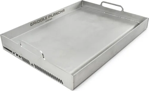 Grillrost.com BBQ Grillrost BBQ Griddle Plancha XXL - Universal Griddle Plancha aus Edelstahl, perfekt für die meisten Gasgrills und Made in Germany für höchste Qualität und Langlebigkeit.