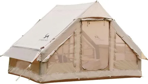LuxusKollektion aufblasbares Zelt Aufblasbares 4 Personen Familienzelt Wasserdicht Glampingzelt mit