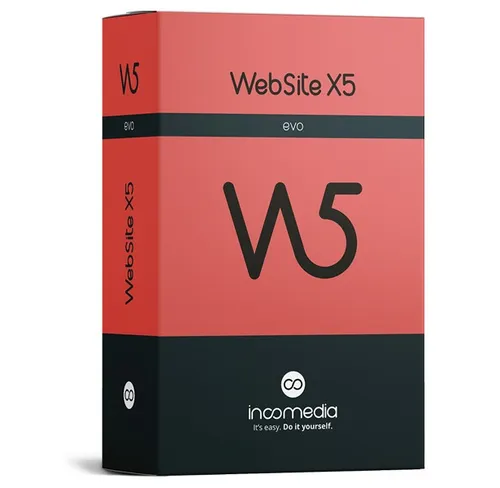 Incomedia Website X5 Evolution 20 - Webseiten einfach erstellen - Web-Entwicklung mit 100 personalisierbaren Vorlagen, ideal für kreative Projekte. Keine Programmierkenntnisse nötig, perfekte Lösung für Websites, Blogs und Onlineshops.