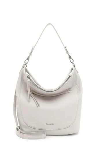 Tamaris TAS Anuschka Schultertasche 36 cm - Elegante ecrufarbene Handtasche - Handtaschen, praktische Schultertasche mit längenverstellbarem Umhängeriemen, geräumiges Hauptfach mit Reißverschluss und mehreren Fächern für optimale Organisation.