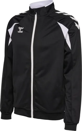 Hummel hmlCORE 2.0 Track Zip Jacket Kids - Schwarz - 152 - Leichte Trainingsjacke mit durchgehendem Reißverschluss, ideal für aktive Kids. Bequeme Passform durch gerippte Bündchen und Saum, sportliches Design mit Kontrasteinsätzen und hummel-Logo.