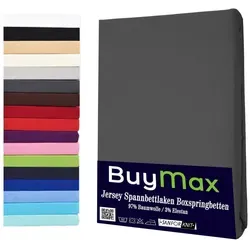 Buymax Spannbettlaken für Wasserbetten und Boxspringbetten - Hochwertiges Spannbettlaken aus 97% Baumwolle, atmungsaktiv und ideal für Matratzen bis 35 cm Höhe. Perfekte Passform dank Rundumgummi für optimalen Schlafkomfort.