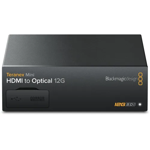 Blackmagic Design Teranex Mini HDMI-Optical 12G - TV-Tuner & Videoaufnahmegeräte, leistungsstarker Konverter für HDMI zu 12G-Glasfaser mit Up-Konverter für Ultra HD; ideal für professionelle Videoanwendungen.