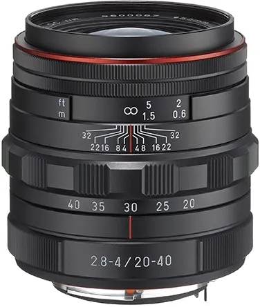 Pentax 23000 HD DA F2.8-4ED DC WR Limited K-Mount Objektiv (20-40 mm) schwarz - Objektive für kreative Fotografie, staub- und wetterfest, mit HD-Vergütung für brillante Bilder und integriertem DC AF-Motor.