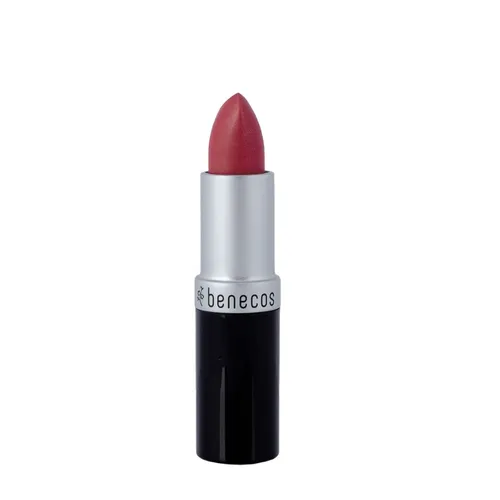 benecos Natural Lipstick peach - Pflege und Farbe für Ihre Lippen - Lippenstifte aus kontrolliert biologischem Anbau, angereichert mit Rizinusöl und Jojobaöl für geschmeidige Lippen.