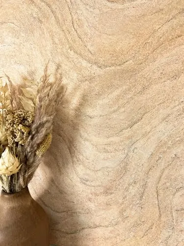Newroom Vliestapete Hava Beige - Luxuriöse Marmortapete in 3D Optik - Moderne Vliestapete in Beige mit luxuriösem Marmormuster, wasser- und dampfbeständig, ideal für Wohnzimmer, Schlafzimmer und Küche.