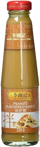 Lee Kum Kee Erdnusssauce 226g - Vielseitige Sauce mit Erdnussgeschmack, ideal für asiatische Gerichte. Perfekt zum Dippen oder Verfeinern von Saucen.