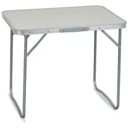 Linder Campingtisch Klappbar Aluminium 70x50x59cm - Praktischer klappbarer Campingtisch aus Aluminium mit Tragegriff. Ideal für Picknicks und Camping, leicht und schnell aufbaubar, bietet Platz für 2-3 Personen.