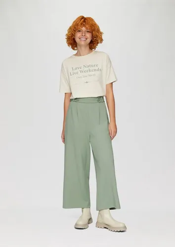 QS Damen 2153288 Culotte, Mid Rise, Größe 36 - Stylische Culotte mit elastischem Bund und lockerer Passform. Ideal für lässige Outfits und vielseitig kombinierbar.