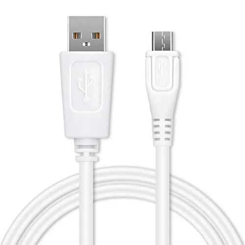 CELLONIC USB Kabel 1m kompatibel mit Nokia 3310 (2017), 105, 2720 Flip, 7610 Supernova, N97, Lumia 1020, Lumia 930, 6700 classic Smartphone, Handy Ladekabel Micro USB auf USB A 2.0 Datenkabel 1A weiß