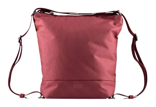 Jost Rucksack 2-Way-Bag rot - Stylischer 2-Way-Bag Rucksack in Rot, aus robustem Polyester, ideal für den Alltag. Mit stufenlos verstellbarem Schultergurt für optimalen Tragekomfort.