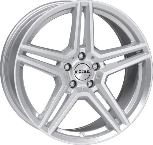 Rial M10 6,5X16 5/112 ET44 Polar-Silber - Alufelge für Ihr Fahrzeug - Felgen aus hochwertigem Aluminium in Polar Silber, ideal für sportliches Fahren und optimale Traglast von 655 kg. Perfekt für Ihr Auto!