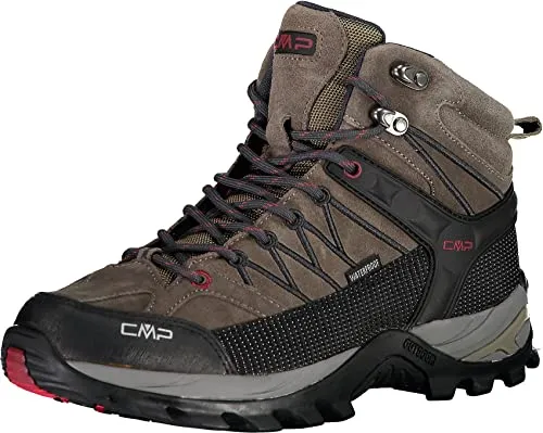 CMP Herren Rigel Mid Shoes WP - Robuste Trekking-Schuhe in Torba Antracite, 47 EU - Wanderschuhe mit atmungsaktivem Wildleder-Obermaterial, ideal für anspruchsvolle Wanderungen und Outdoor-Abenteuer.