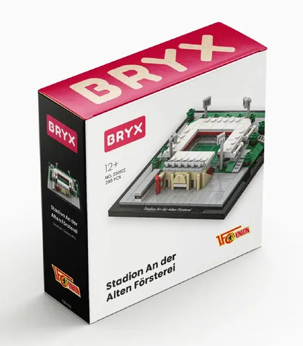 BRYX Stadion An der Alten Försterei - Union Berlin Lego Set - Konstruktionsspielzeug mit 298 Teilen für Fans ab 12 Jahren, ideal für kreative Bauprojekte und das perfekte Geschenk für Union Berlin Anhänger.