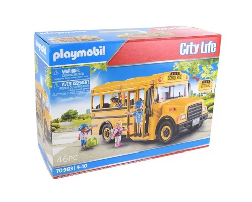 PLAYMOBIL Schulbus - Version 2023, Mehrfarbig, ideal für kreative Rollenspiele und Abenteuer im Schulalltag