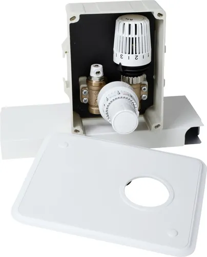 Veria Thermostat-Ventil AquaMat Kombibox RTL & TH 1/2 - Heizkörperthermostate mit Unterputzbox für eine elegante Installation und optimale Heizungsregelung.