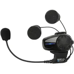 Sena SMH10 Headset Einzelset - Motorrad-Headset mit Vier-Wege-Kommunikation bis 900 Meter, Musik Sharing und intuitiver Jog Dial Kontrolle für ein herausragendes Fahrerlebnis.