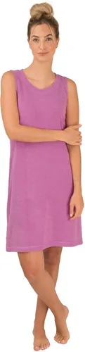 Damenbademantel "048", leichtes Strandkleid in berry - Damen Bademäntel, leichtes und angenehmes Frottier/Strech-Material, ideal nach dem Baden am Strand für ein entspanntes Urlaubsgefühl.