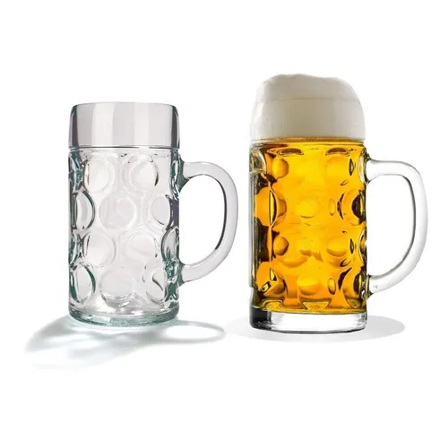 Stölzle Lausitz Bierkrug ISAR 6er Set - Biergläser Set aus stabilen 0,4 Liter Soda Lime Glas, spülmaschinengeeignet und ideal für feierliche Anlässe oder als Geschenk.