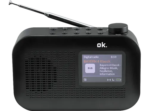 OK. ORD 130 DAB+ Radio, DAB+, FM, Bluetooth, Schwarz - DAB/DAB+ Radio mit automatischem Sendersuchlauf und bis zu 20 Senderspeicherplätzen. Genießen Sie Musik über Bluetooth und nutzen Sie die praktische Snooze-Funktion für entspannte Morgen.