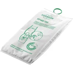 Vorwerk Kobold FP140/150 Premium Filtertüte (6 Stk.) - Staubsaugerbeutel für Kobold VK140/150, fängt effektiv Tierhaare, Staub und Pollen ein, TÜV-Nord zertifiziert für höchste Qualität.