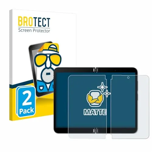 BROTECT Entspiegelungs-Schutzfolie für Microsoft Surface Duo 2 (Inneres Display) (2 Stück) Matte Displayschutz-Folie, Anti-Reflex, Anti-Fingerprint