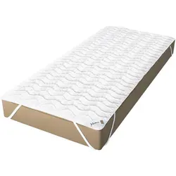 Jekatex Matratzenauflage Denver - Matratzenauflage mit praktischen Eckgummis, sorgt für einen erholsamen Schlaf und ist ideal für Allergiker - pflegeleicht und waschbar bis 95°C.