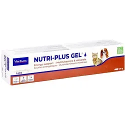 Nutri plus Gel veterinär Paste - Energiegel für Tiere, ideal zur Unterstützung bei körperlicher Anstrengung und in besonderen Lebensphasen wie Rekonvaleszenz oder Trächtigkeit. Reich an Vitaminen und leicht verdaulichen Bestandteilen.