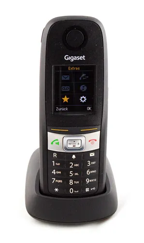 Gigaset E630 H Dect-Schnurlostelefon wasserdicht, staubgeschützt, stoßfest (IP65), zusätzliches Mobilteil, schwarz