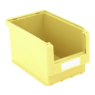Bito Sichtlagerkasten SK Set - 10 Stück in Gelb, L350xB210xH200 mm - Sichtlagerkasten-Set für optimale Volumenausnutzung und hohe Stapelsicherheit. Ideal für die strukturierte Aufbewahrung in Werkstätten und Lagerräumen.