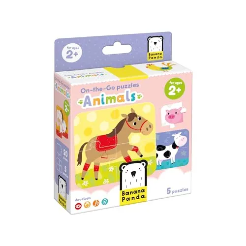 Banana Panda-Store 49201 On-The-Go Animals Puzzle