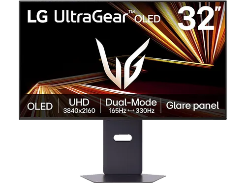 LG UltraGear 32GX850A-B - 32" OLED Gaming Monitor - Erleben Sie aufregendes Gaming mit dem LG UltraGear 32GX850A-B. Der 81,3 cm große OLED-Monitor bietet beeindruckende Farbgenauigkeit und schnelle Reaktionszeiten für ein fesselndes Spielerlebnis.