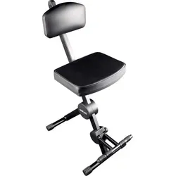 Quiklok DX749 Musician's Stool - Camping-Möbel, ergonomischer Musikerstuhl mit höhenverstellbarem Design für optimalen Komfort bei langen Proben und Auftritten.