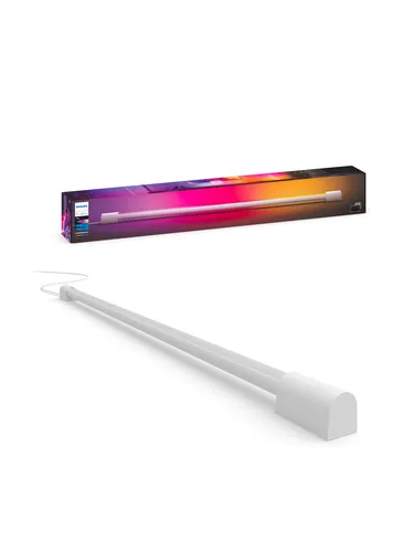 Philips Hue Play Gradient Light Tube Compact - White - Smart Home Tischleuchte mit 16 Millionen Farbnuancen, ideal für Fernseher-Synchronisation, Sprachsteuerung und bis zu 25.000 Stunden Lebensdauer.