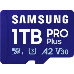 PRO Plus microSD SD - 1TB Speicherkarte mit bis zu 180MB/s Übertragungsgeschwindigkeit, ideal für hochauflösende Videos und schnelle Apps