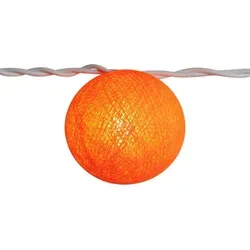 Lichterkettenkugel - Cocoon Kugel - orange 1 - Orange