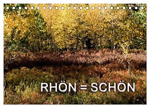 RHÖN = SCHÖN (Tischkalender 2026 DIN A5 quer), CALVENDO Monatskalender: Landschaftsbilder aus der Rhön (CALVENDO Natur)