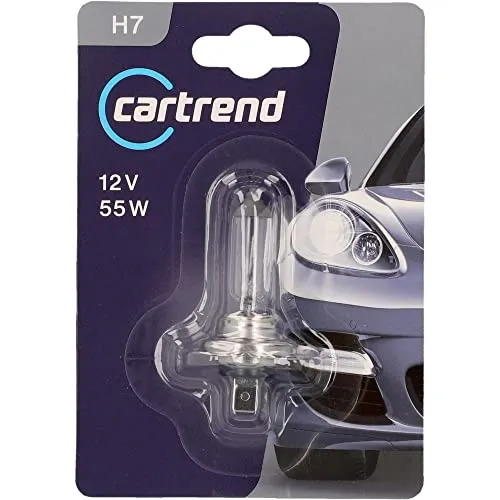 Unitec Halogenlampe H7 12V 55W - Autobeleuchtungen mit H7 Anschluss, ideal für optimale Sicht und Sicherheit beim Fahren, 55W Halogenlicht für klare Ausleuchtung.