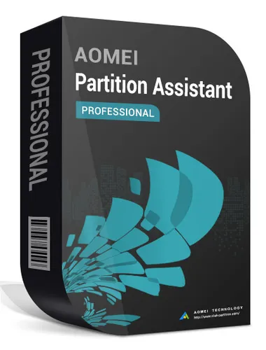 AOMEI Partition Assistant Pro - Dauerlizenz für 1 PC - Hilfsprogramme für Windows, leistungsstarke Partitionierungssoftware mit dauerhafter Lizenz für eine einfache Verwaltung Ihrer Festplatten.