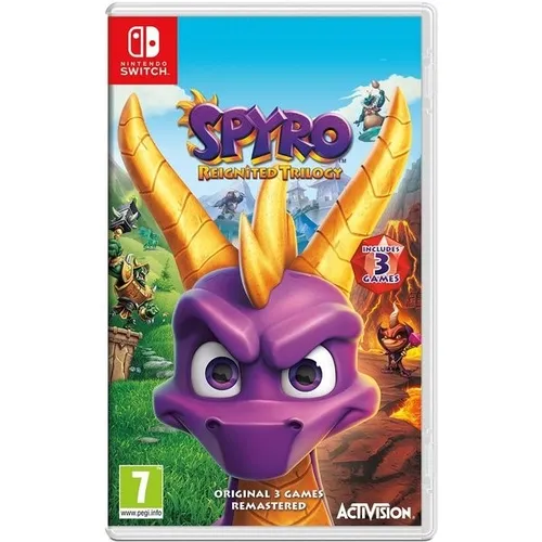 Spyro Reignited Trilogy (NSW) - Spiele die überarbeitete Sammlung der Spyro-Abenteuer auf Nintendo Switch! Erlebe fesselndes HD-Gameplay und entdecke riesige Welten voller Herausforderungen und Humor.