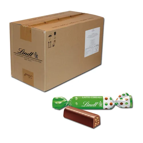 Lindt Knusper Stengli 3Kg – Vollmilchschokolade für Schokoladenliebhaber - 3 kg köstliche Vollmilchschokolade in praktischer Kartonverpackung. Ideal für Feiern oder als Geschenk – ein Genuss für jeden Anlass!