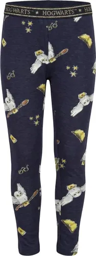 Harry Potter Hogwarts Hedwig Mädchen Kinder Leggings Hose – Blau / 110