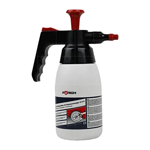 Förch 1L Pumpsprühflasche für Bremsenreiniger - Gartenspinklergerät mit 1 Liter Fassungsvermögen, ideal für Bremsenreiniger ohne Aceton, mehrfach verstellbarer Sprühstrahl für präzise Anwendung.